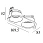 ART-R-4480x2 Светильник встраиваемый Downlight   -  Встраиваемые светильники 